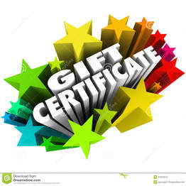 **GIFT CERTIFICATES**